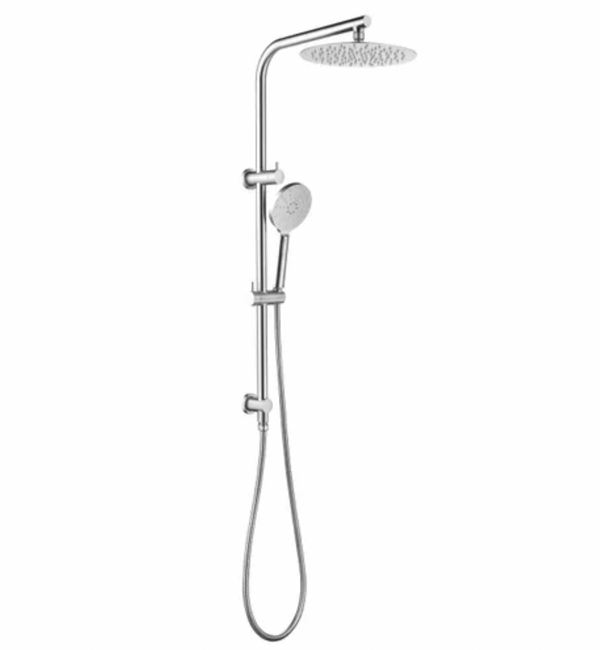 Inspire Pavia Round Twin Shower On Rail Chrome