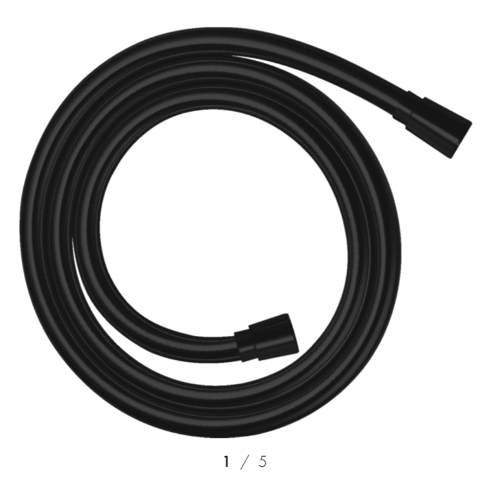 Hansgrohe 1.6m Flexible Textile Shower Hose Matte  Black