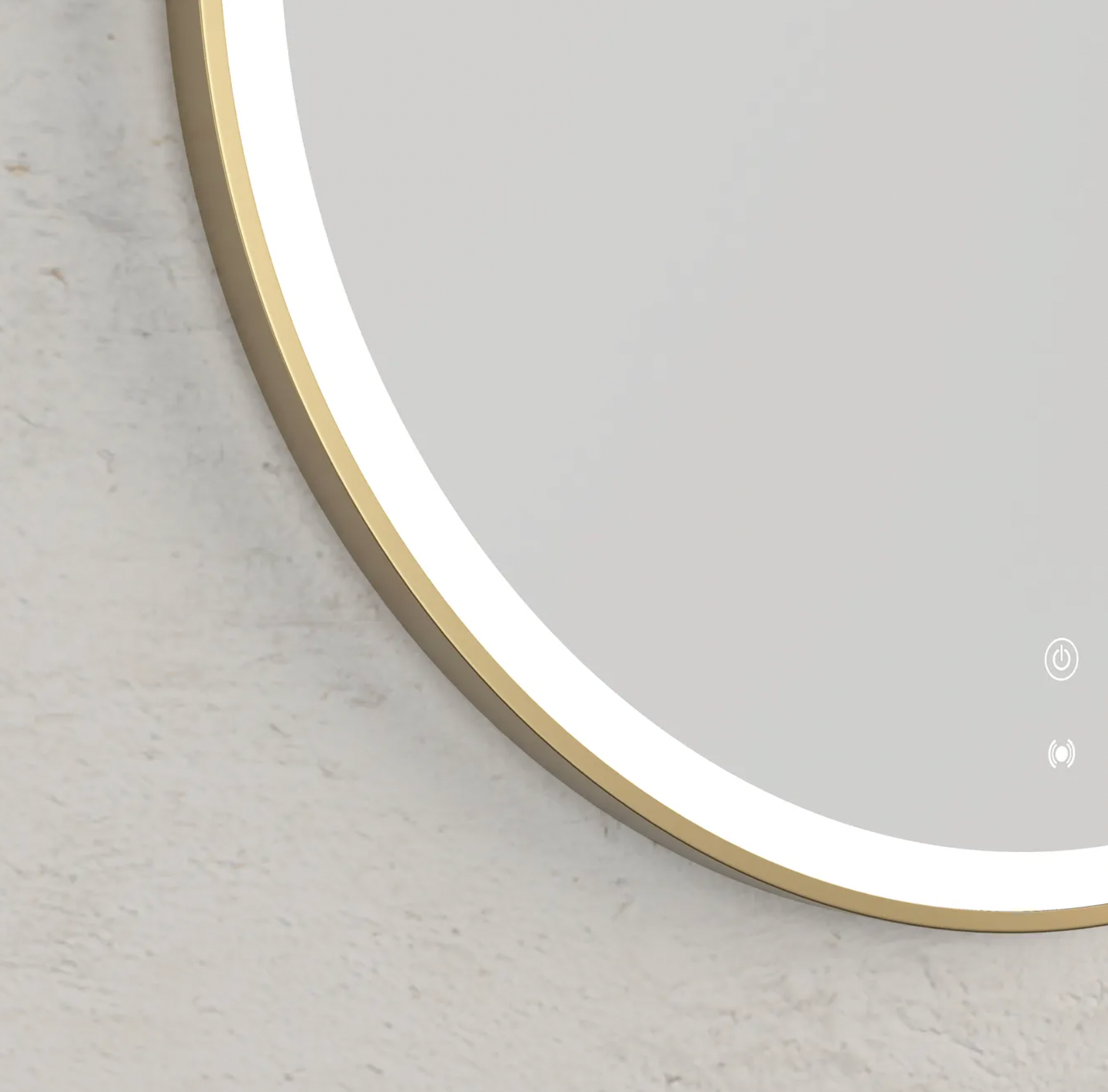 Otti Bondi LED Gold Metal Frame Mirror 800mm
