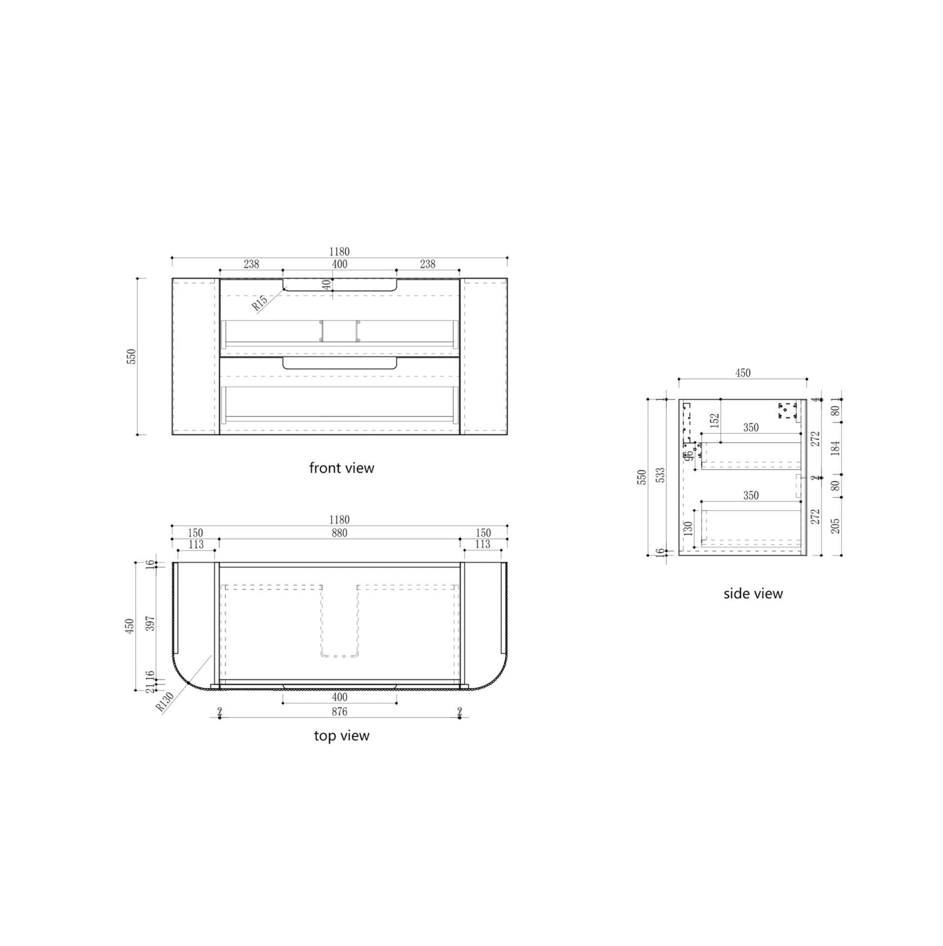 Aulic Varcelli  Harvest Oak  V-Groove Wall Hung  Vanity 1200mm