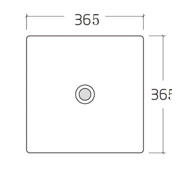 Aulic Macleod Square Gloss White Basin 365x365