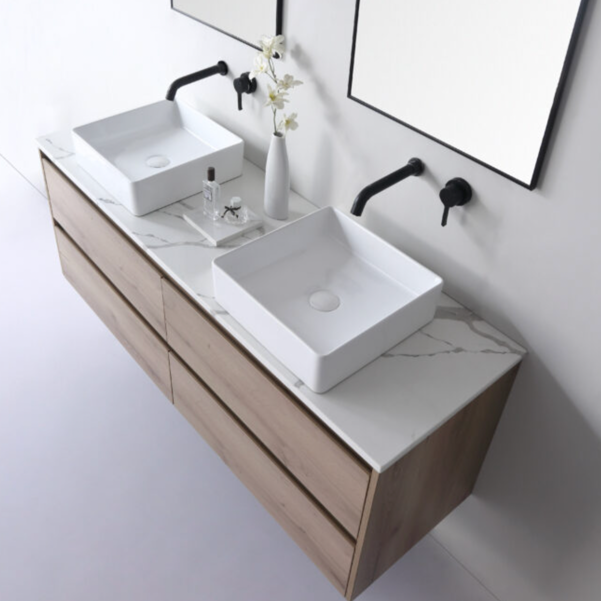 Aulic Macleod Square Gloss White Basin 365x365