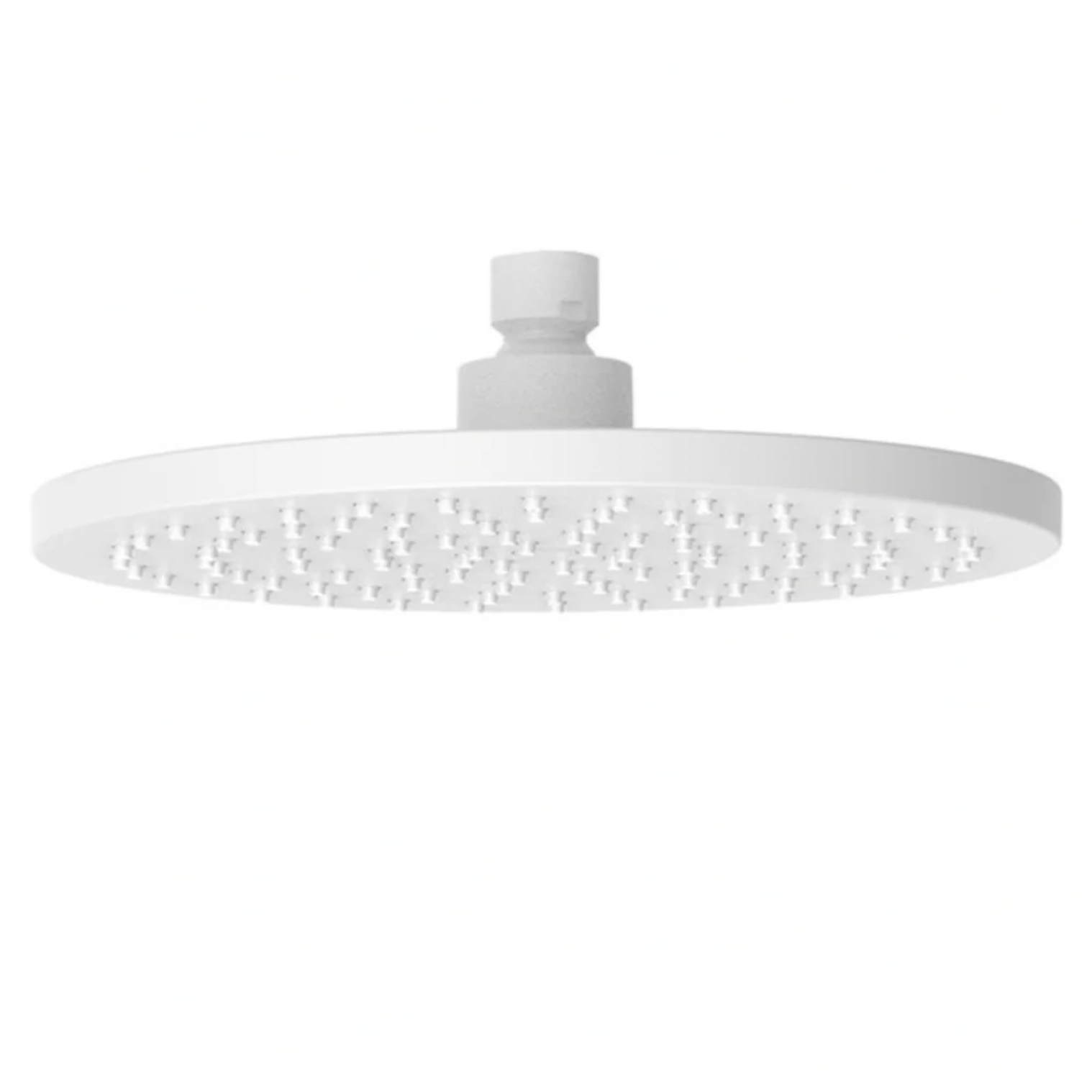 round 220 matte white shower head