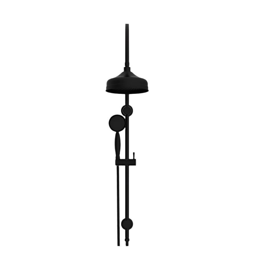 ADP Eternal Gooseneck Twin Shower Matte Black