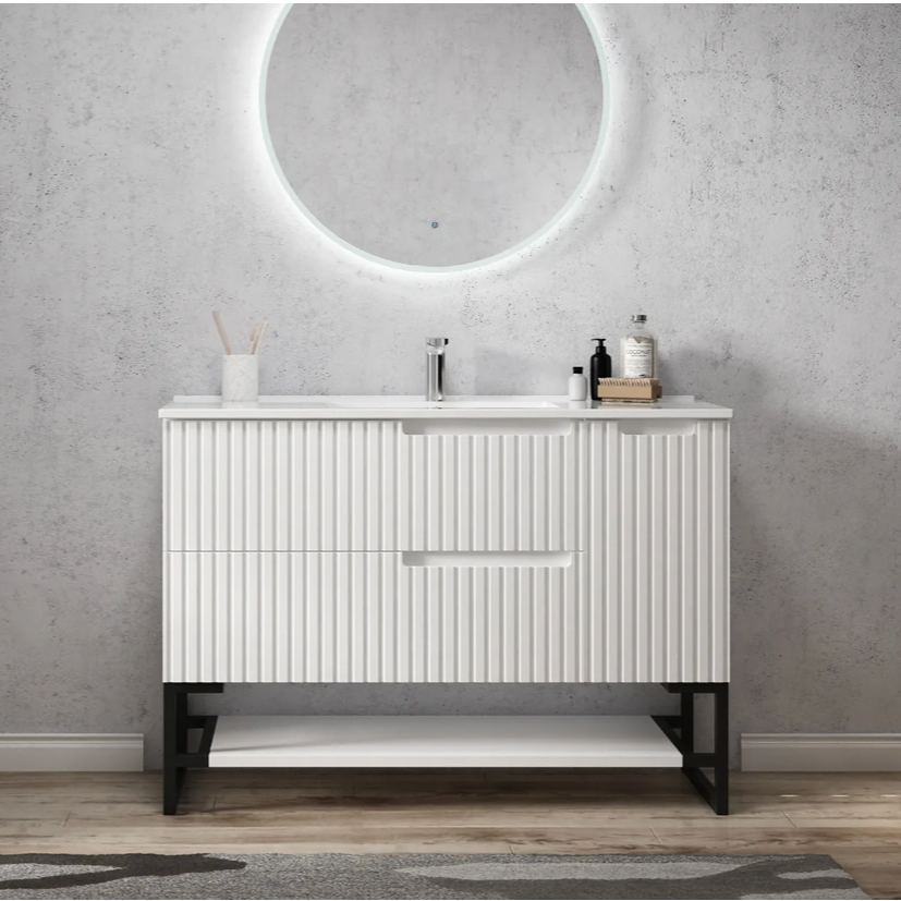 Otti Noosa Matte White Wall Hung Vanity 1200mm