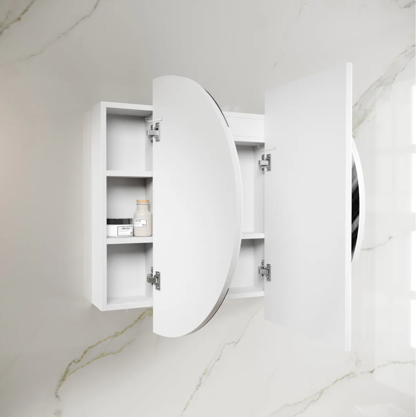 Otti Bondi LED Mirror Cabinet Matte White 1500mm