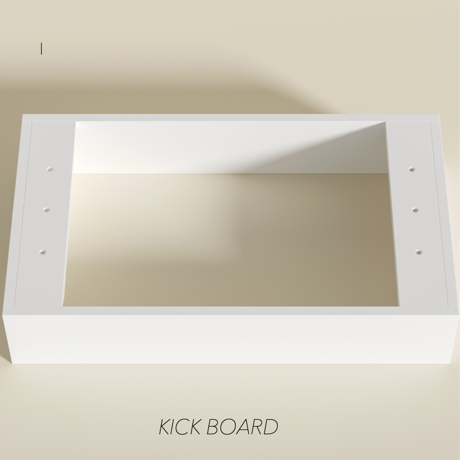 Lukka Crete freestanding  Matte White  PVC Fluted Vanity  750mm