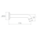 ADP Eternal Wall Basin/Bath Spout Chrome