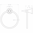 ADP Eternal Towel Ring Matte Black