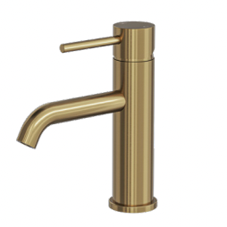 Linsol Gigi S3 Basin Mixer Brushed Brass