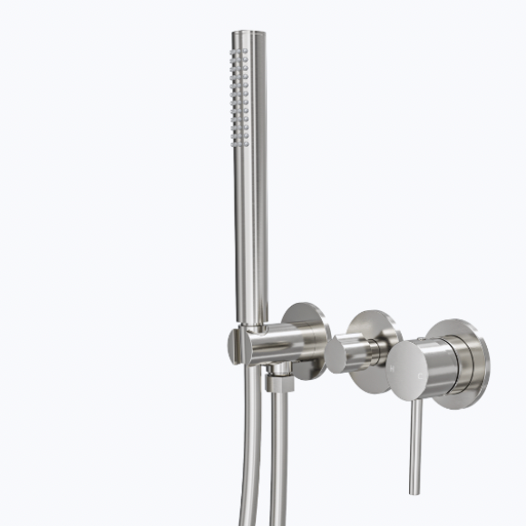 Linsol Gigi S3 Mixer With Diverter & Handshower Brushed Nickel