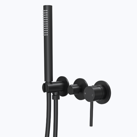 Linsol Gigi S3 Mixer With Diverter & Handshower Matte Black
