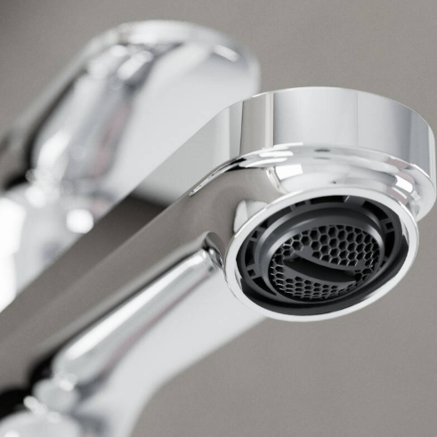 Hansgrohe 240 Extended Height Rebris S Single Lever Basin Mixer Brushed Black Chrome
