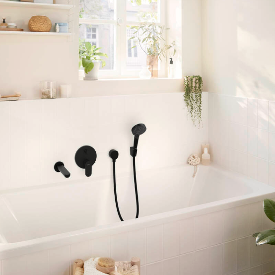Hansgrohe Rebris S Shower Mixer With Diverter Matte Black