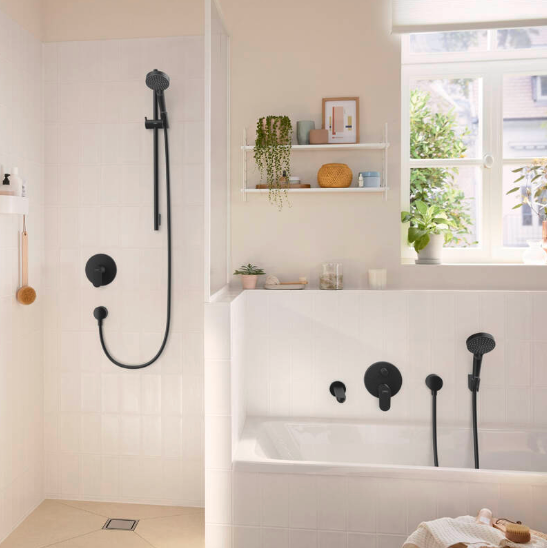 Hansgrohe Rebris S Shower Mixer With Diverter Matte Black