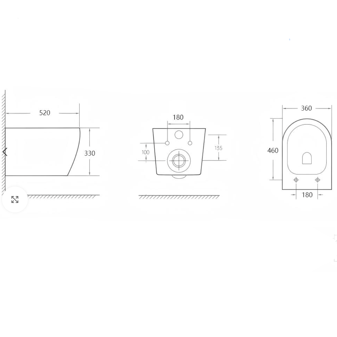 Lukka Devito Tornado  Rimless Wall-Hung Toilet Pan Gloss White