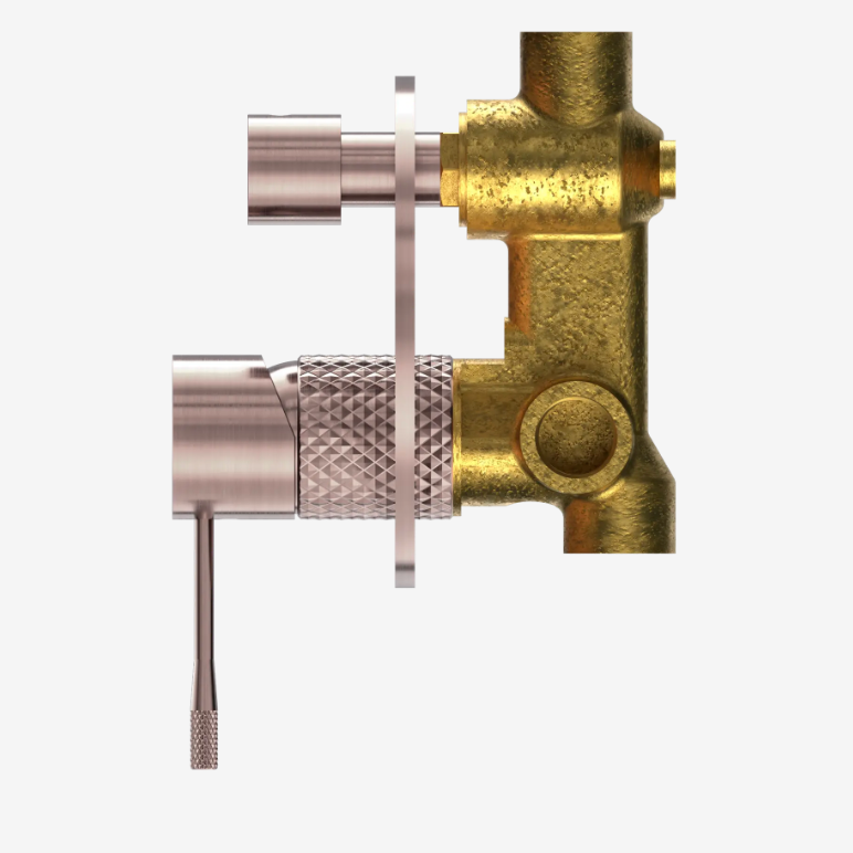 Nero Opal Shower Mixer With Diverter Brushed Bronze