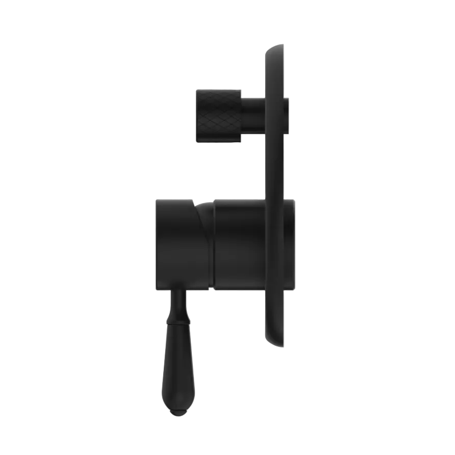 Nero York Shower Mixer With Diverter Matte Black