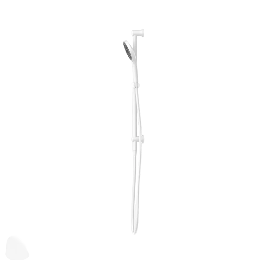 Mecca Single Rail Shower With Air Shower III  Matte White