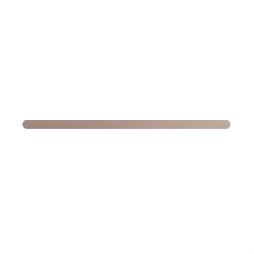 Nero Bianca Single Towel Rail 600mm Brushed Bronze