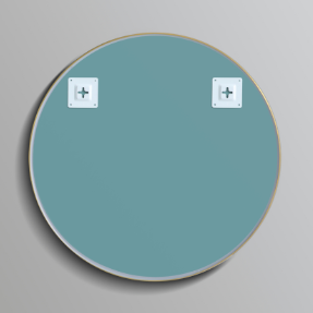 Donii Iris Round Mirror Matte Black 600mm