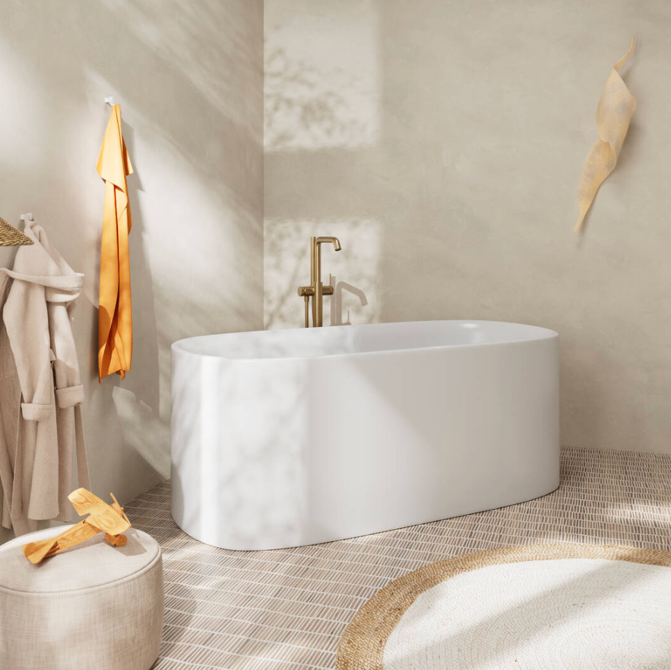 Hansgrohe Tecturis S Free Standing Bath Filler Brushed  Bronze