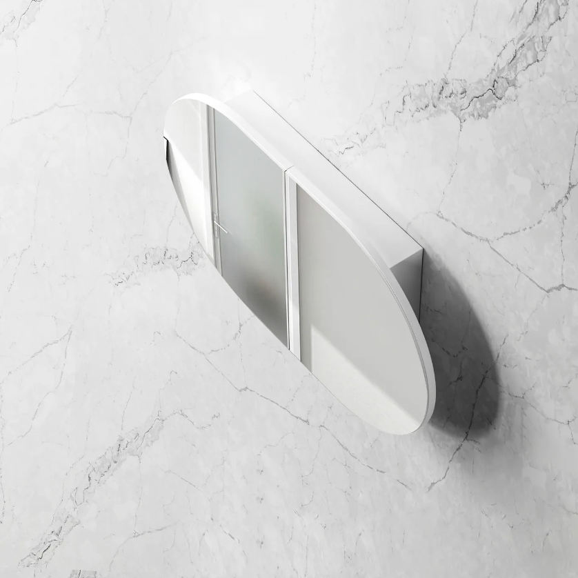 Otti Bondi Mirror Cabinet Matte White 900mm