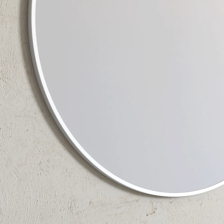 Otti London Matte White Framed Mirror 700mm