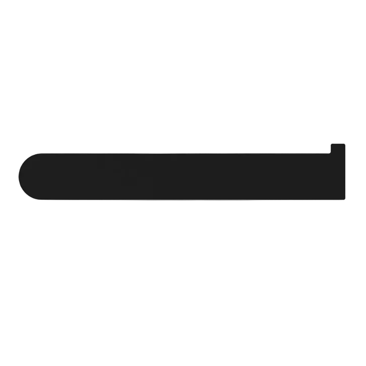 Nero Bianca Toilet Roll Holder Matte Black