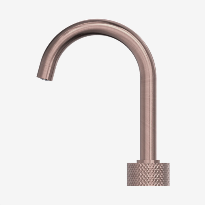 Nero Opal Progressive Bench Basin Mixer Set Brushed Bronze