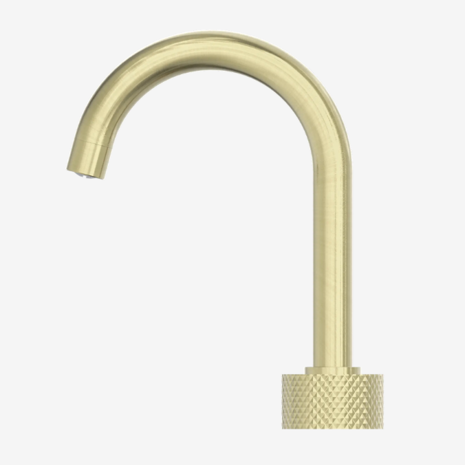 Nero Opal Progressive Bench Basin Mixer Set Brushed Gold