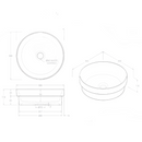 ADP Monica Gloss or Matte White Ceramic Semi-Inset Basin 355x355