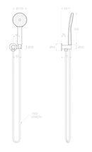 ADP Soul Classic Hand Held Shower On Hook Brushed Brass