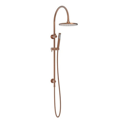 ADP Soul Gooseneck Twin Shower Set Brushed Copper