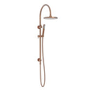 ADP Soul Gooseneck Twin Shower Set Brushed Copper