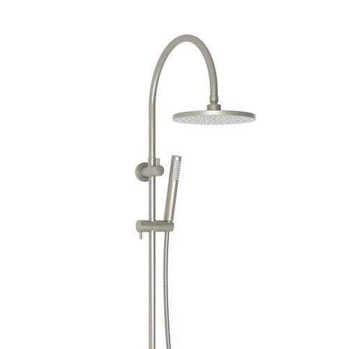 ADP Soul Gooseneck Twin Shower Set Brushed Nickel