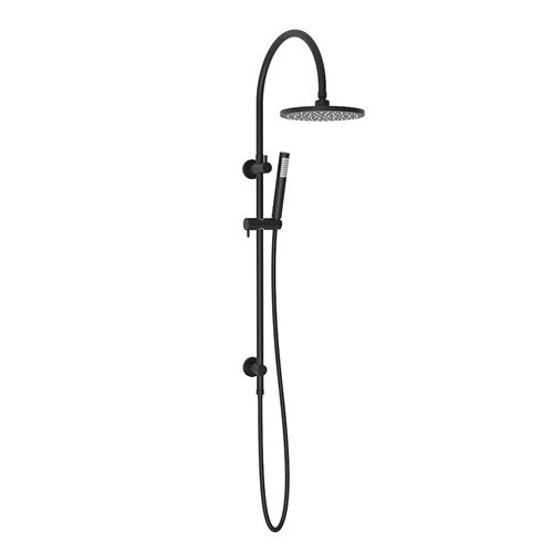 ADP Soul Gooseneck Twin Shower Set Matte Black