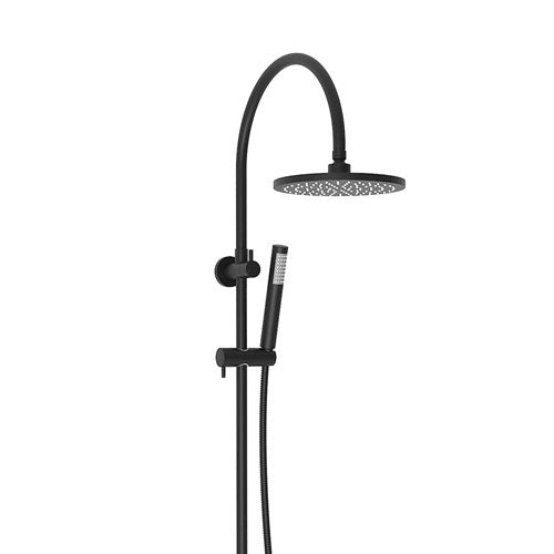 ADP Soul Gooseneck Twin Shower Set Matte Black