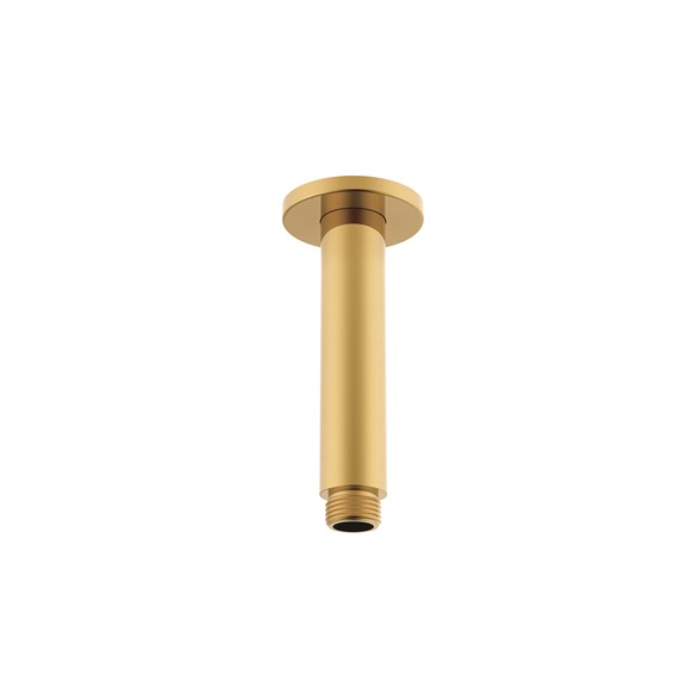 brushed brass shower dropper 100mm