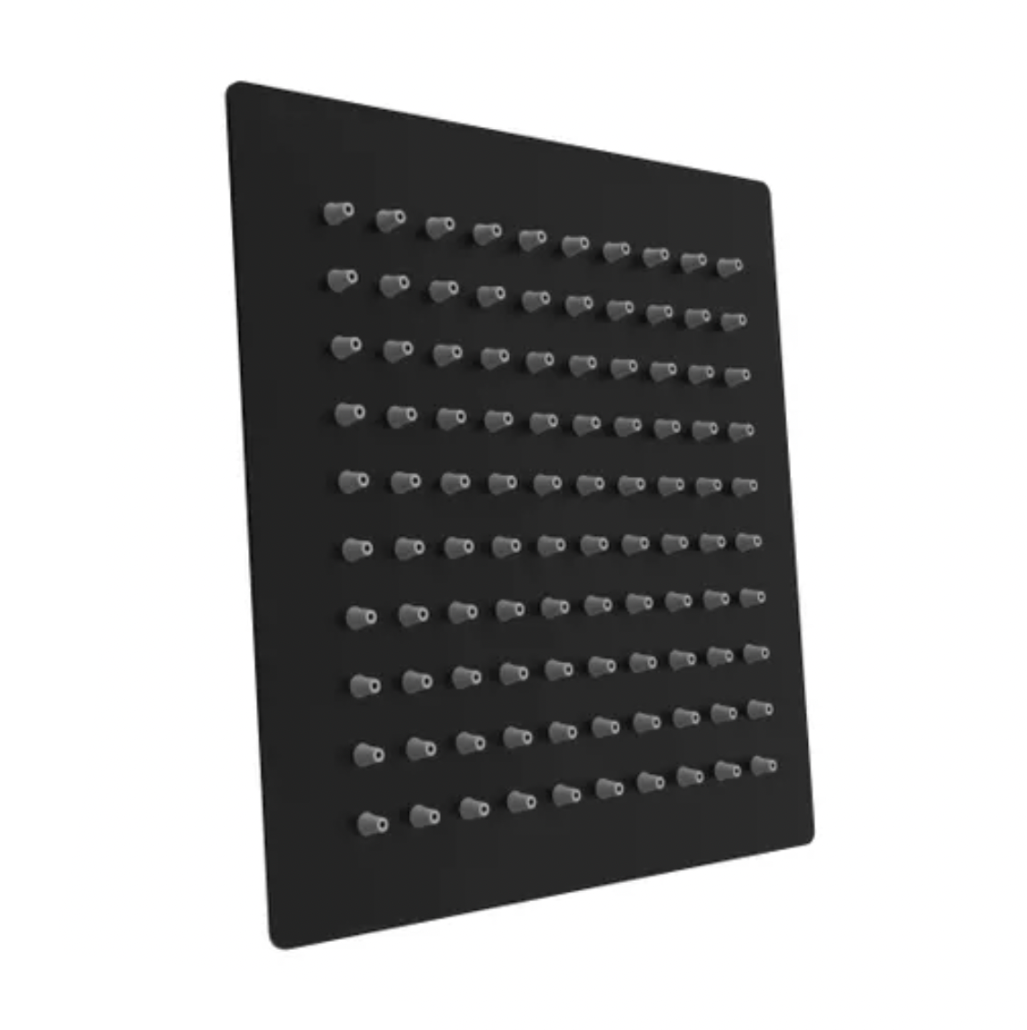 Square stainless steel Matte Black shower head 