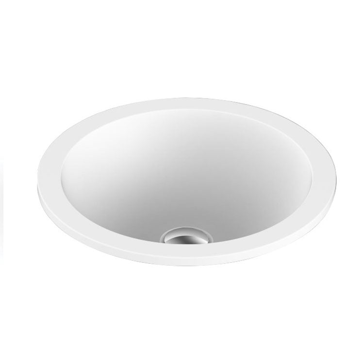 ADP Unity Gloss or Matte White  Solid Surface Inset Basin 395x395