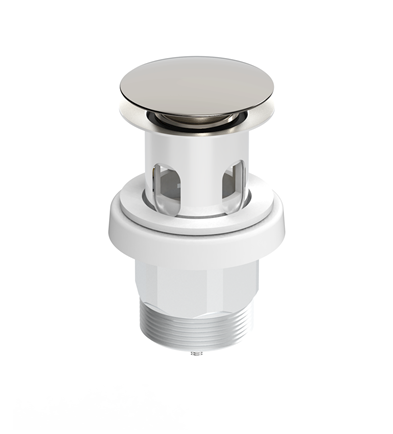 chrome bathroom vanity basin plug and waste
