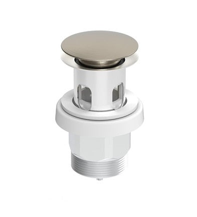 bathroom Basin Pop Up Plug & Waste Brushed Nickel