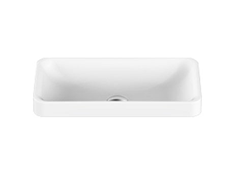 ADP Faith Gloss or Matte White Solid Surface Semi-Inset Basin 500x260