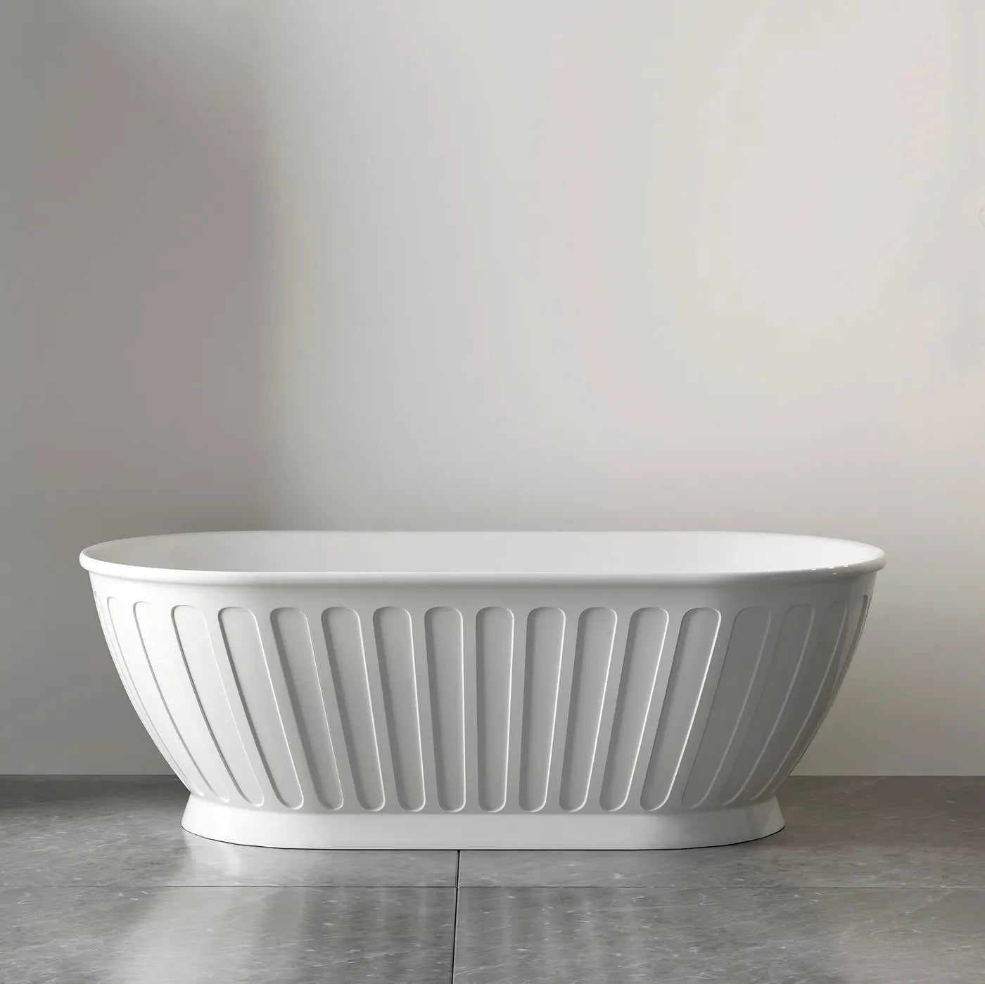 Otti Kensington 1500mm Freestanding Bath Gloss White