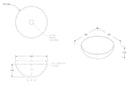 ADP Pluto  325x325 Gloss White  Above Counter  Basin