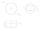 ADP Margot 360x360 Matte Concrete Above Counter Basin