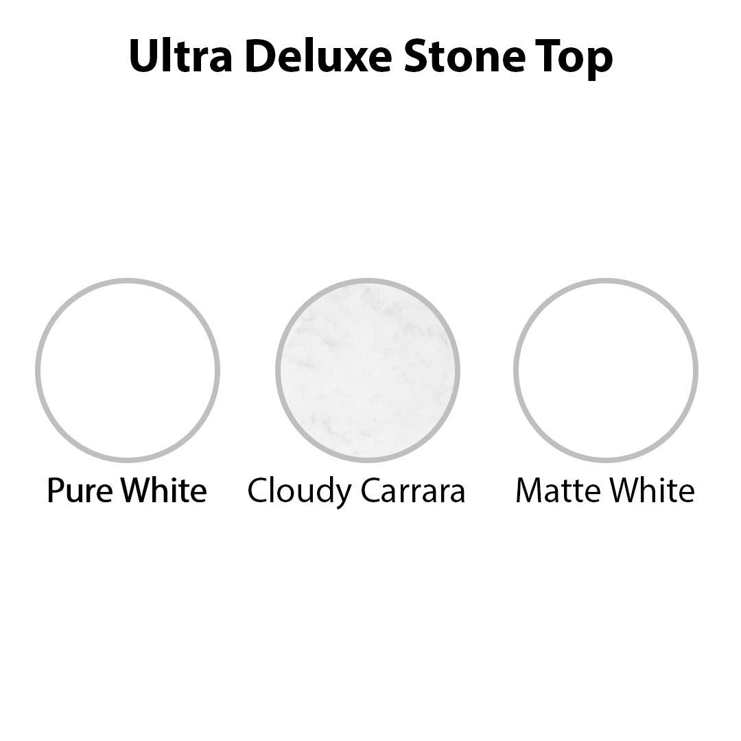 Otti Laguna Satin White Wall Hung Vanity 750mm