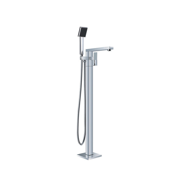 Nero Freestanding Bath Filler With Hand Shower Chrome