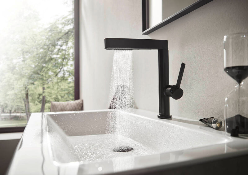 Hansgrohe Finoris 230 With Pull Out Spray Extended Basin Mixer Matte Black